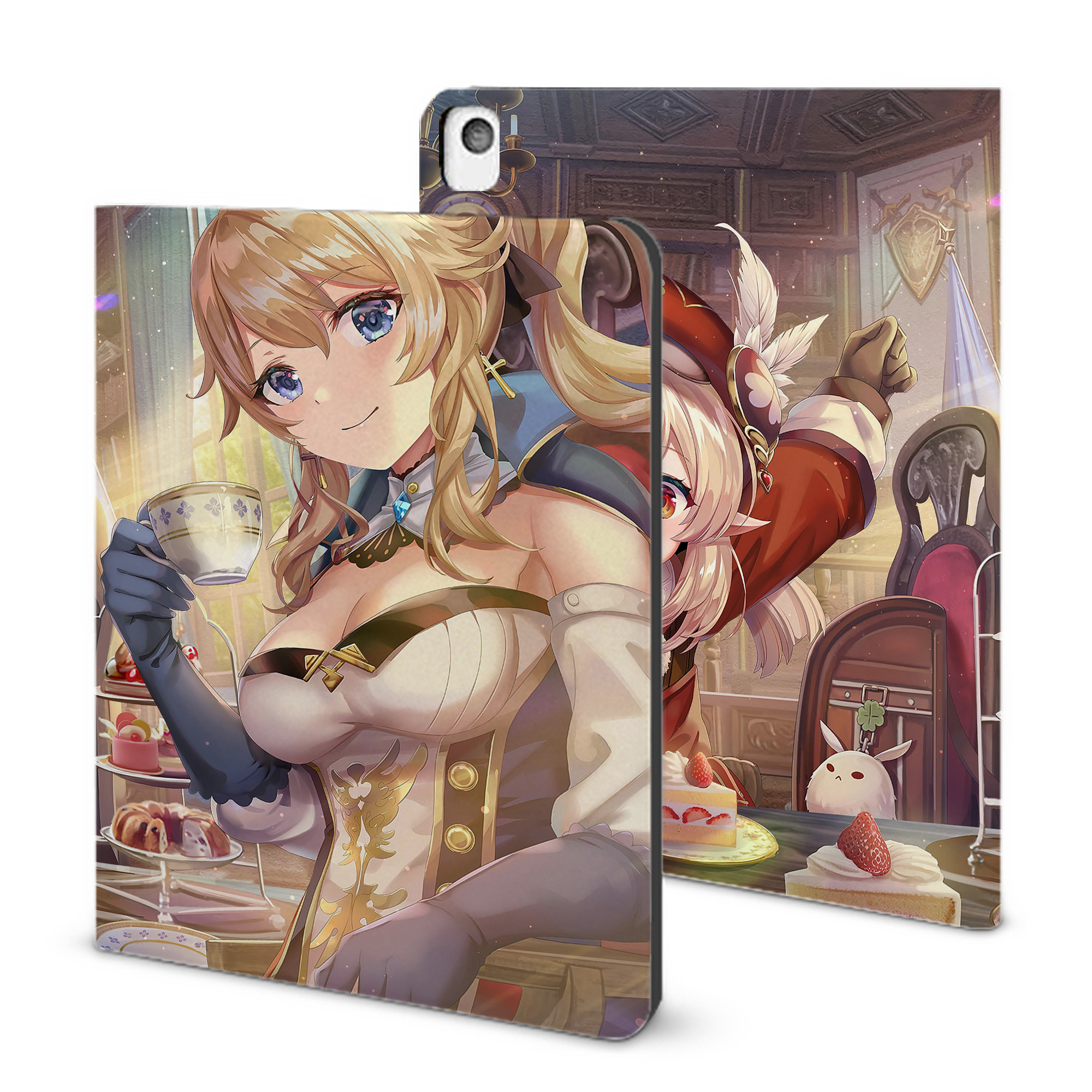げんし神 genshin IPadケース ペンホルダー付き ブックスタイルデザイン